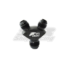 NIPLE Y REDUTOR 8AN SAIDAS 6AN PRETO - METAL HORSE