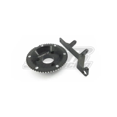 POLIA RODA FONICA GM OPALA C/ SUPORTE PRETA - UNIQUE
