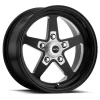RODA 571 SPORT STAR II GLOSS BLACK 15" X 4" / 7" / 8" / 10" FURAÇÃO 5 X 114.3 - VISION WHEEL