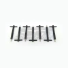 WING NUT GM OPALA ALUMINIO PRETO - 7 PÇS