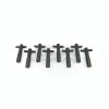 WING NUT VW AP ALUMINIO PRETO - 8 PÇS