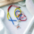 Kit colar e pulseiras Arco Íris