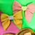 Laço Catarina em linho com coração de glitter - comprar online