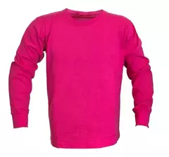 Remeras algodón peinado 24/1 MANGA LARGA niño - Punto Trabajo - Remeras lisas para estampar