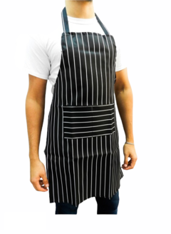 Delantal Rayado Gastronomico Gabardina - Punto Trabajo - Remeras lisas para estampar