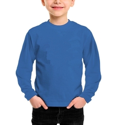 Remeras algodón peinado 24/1 MANGA LARGA niño - comprar online