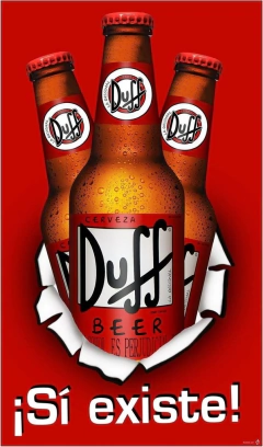 Chapa The Simpsons - Duff - tienda online