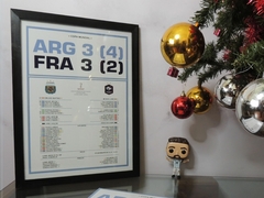 Cuadro Conmemorativo Argentina - Francia