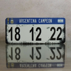 Chapa Argentina Campeón
