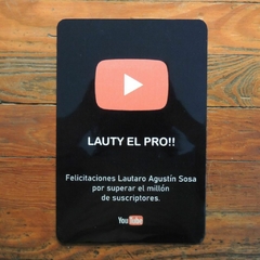 Chapa Youtube Personalizada - comprar online