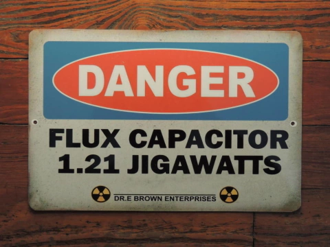 Chapa Flux Capacitor - Volver al Futuro