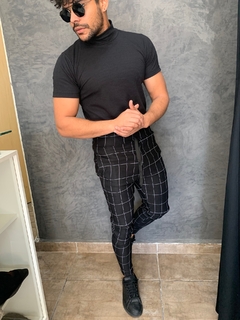 kit 2 calça xadrez masculina slim - loja online