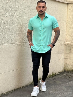 camisa slimfit malha duna - store95