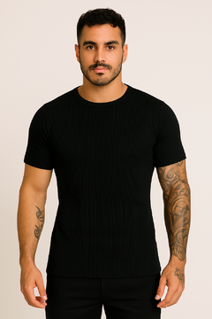 camiseta masculina basica canelada - premium - comprar online
