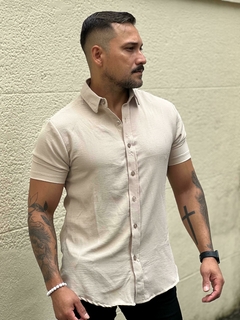 camisa slimfit malha duna