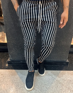 Calça listrada Slim exaut - loja online