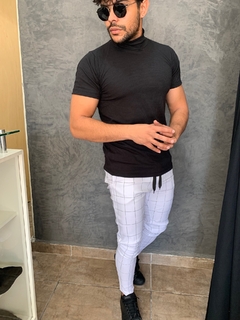 Imagem do kit 2 calça xadrez masculina slim