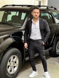 blazer masculino cinza chumbo na internet