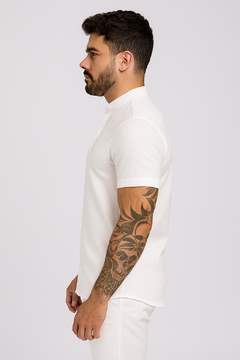 camisa lisa gola padre - store95