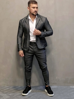 conjunto masculino blazer e calça chumbo na internet