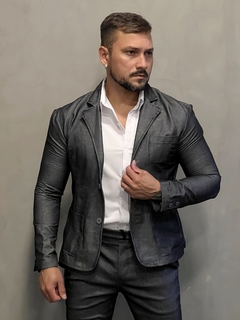 conjunto masculino blazer e calça chumbo