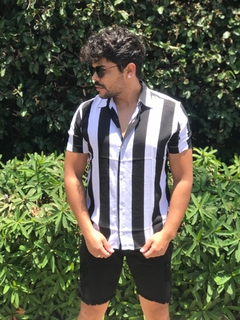 camisa listrada unissex na internet