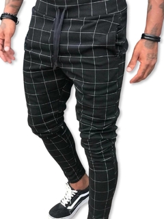 kit 2 calça xadrez masculina slim na internet