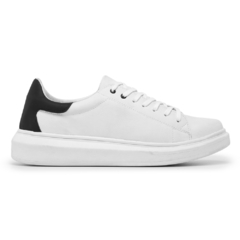 tenis sneaker casual idealle - BRANCO COM PRETO - comprar online