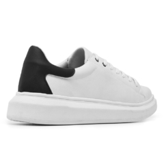 tenis sneaker casual idealle - BRANCO COM PRETO na internet