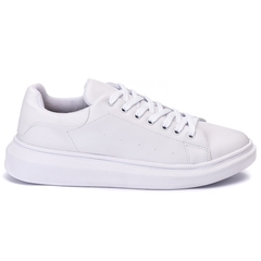 kit 2 tenis sneaker casual idealle - branco e preto sola branca - store95