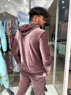 conjunto de inverno veludo cristal (violeta ) - loja online