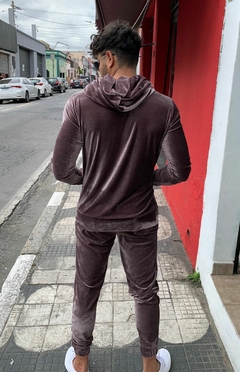 conjunto de inverno veludo cristal (violeta ) na internet