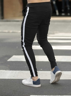 calça bengaline preta com faixa - exalt urban na internet