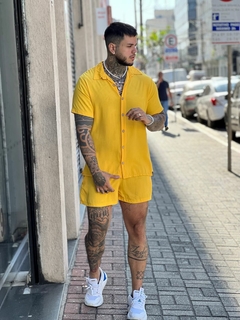 conjunto unissex liso SW - yellow na internet
