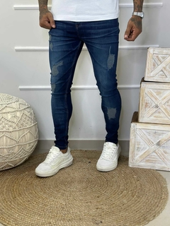 calça jeans super skinny levva escura 0023 - loja online