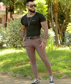 kit 2 calça alfaiataria - marrom e preta
