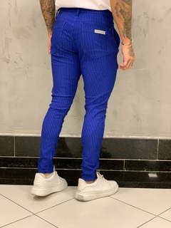 Imagem do calça masculina slim risca de giz bengeline exalt