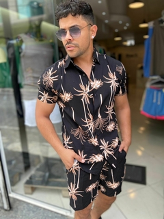 conjunto estampado viscose premium coqueiro