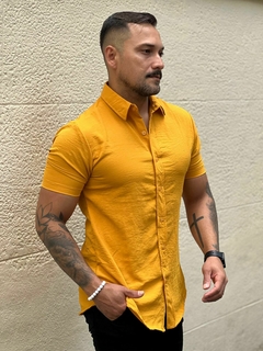 camisa slimfit malha duna na internet