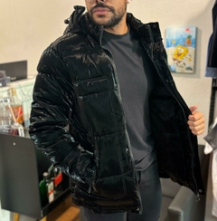 jaqueta masculina puffer resinada