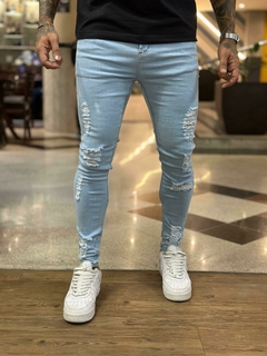 calça jeans super skinny lleva njm09019 na internet