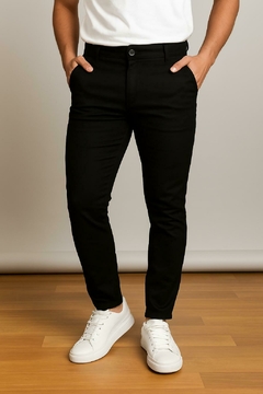 Imagem do kit 2 calça alfaiataria slimfit exclusiva preta e bege