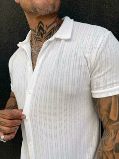 camisa slimfit malha tricô - kreta - store95