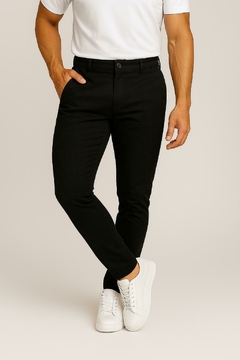 kit 2 calça alfaiataria slimfit exclusiva preta e bege na internet