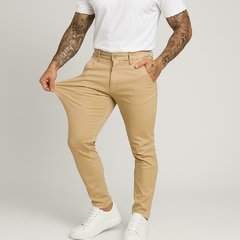 kit 3 calça alfaiataria slimfit exclusiva preta, bege e verde - loja online