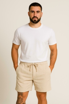 Imagem do shorts de linho premium