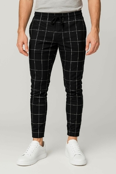 calça xadrez slim fit masculina - store95