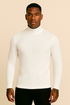 sueter gola alta cacharrel - branca - comprar online