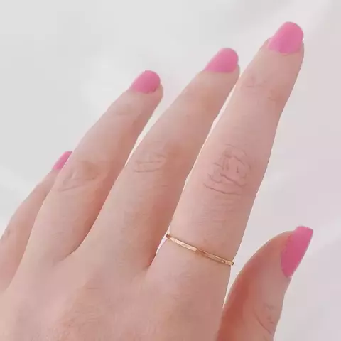 Anel fio folheado - Dourado