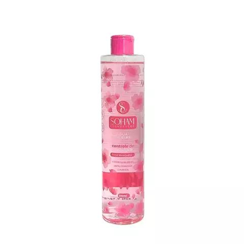 Água micelar rosa mosqueta 310ml Soham Cosméticos